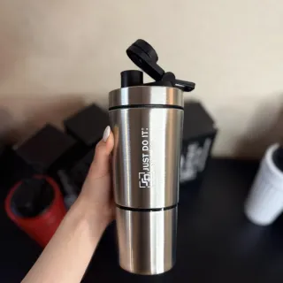 شیکر استیل just do it دو مخزنه - تصویر 5