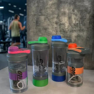 شیکر ورزشی درپیچی Optimum Nutrition با توپی فنری و درب پیچی رنگی - تصویر 1