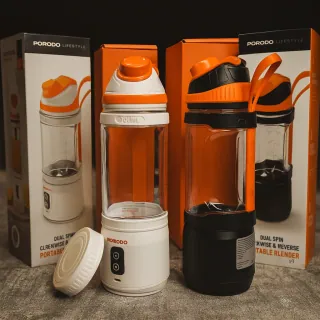 بلندر شارژی پرتابل پرودو مدل Dual Spin با قابلیت چرخش دوطرفه و طراحی قابل حمل - تصویر 1