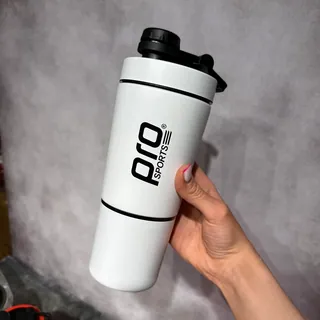 شیکر استیل دومخزنه pro sport درب پیچی - تصویر 5