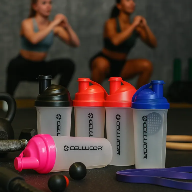 شیکر ورزشی Cellucor با درب رنگی — تصویر 1